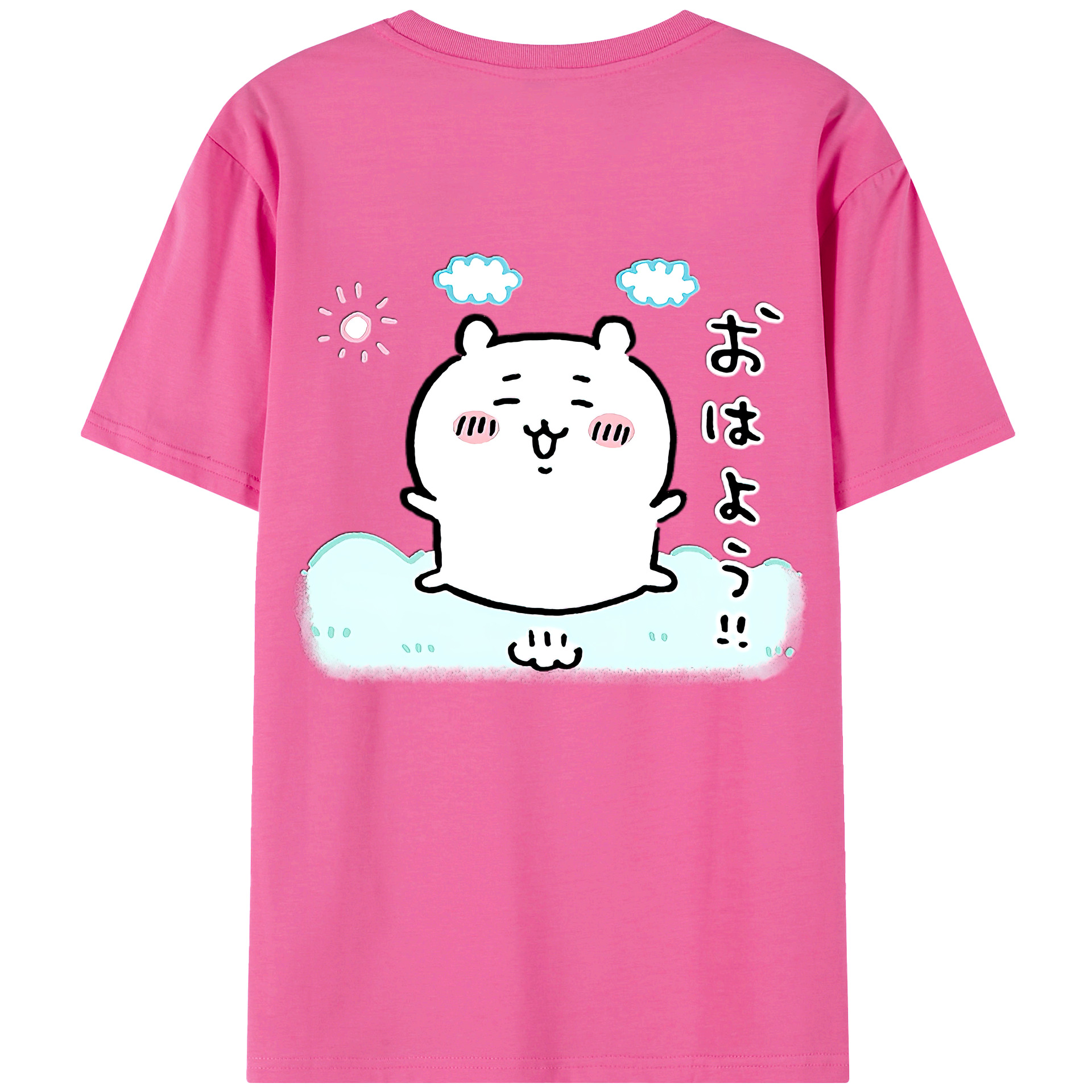（画像用） ちいかわ ちいかわ Chii-kawa chiikawa レディース半袖Tシャツ(バックプリント)